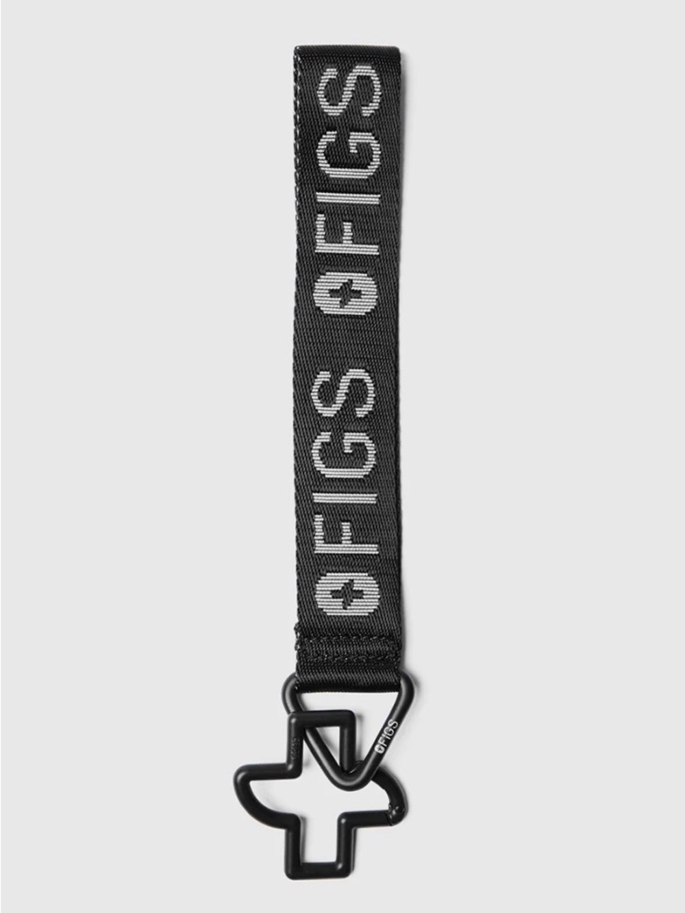 FIGS Black Wristlet Keychain